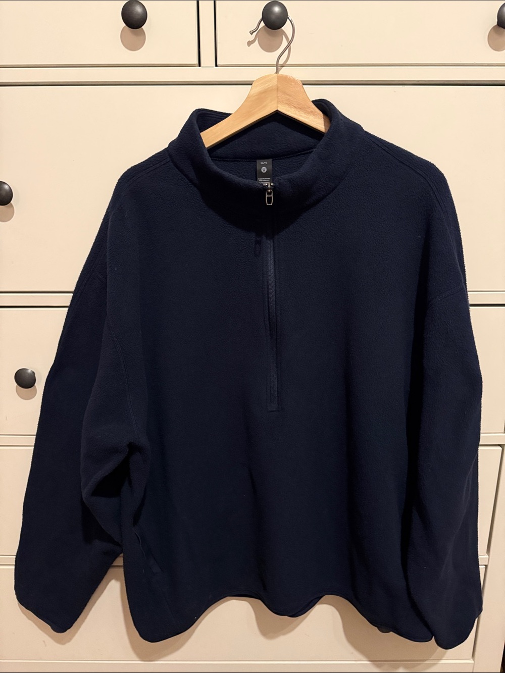 Lululemon Men’s Navy Soft Fleece Half Zip Pullover Sweatshirt